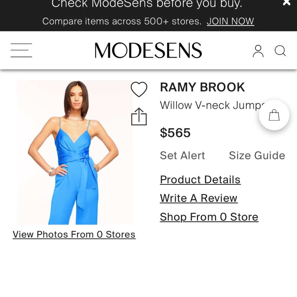 Ramy Brook Blue Size 6 Jumpsuit